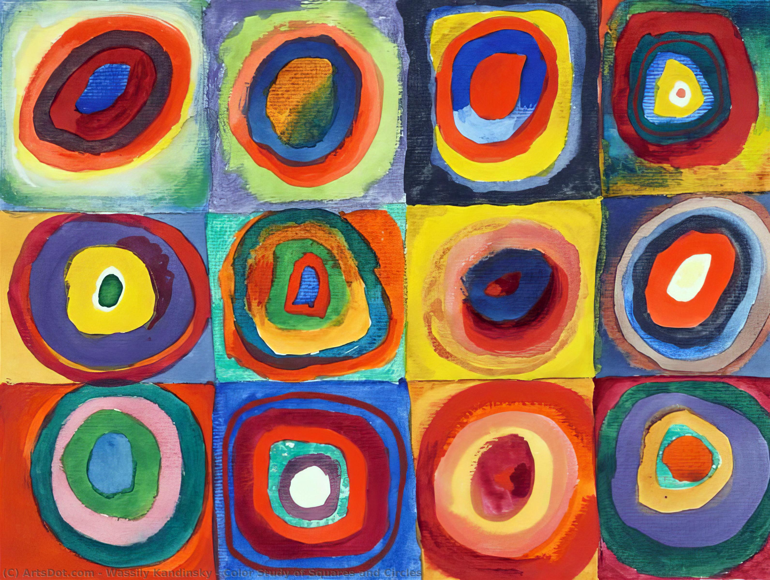 Color Study Of Squares And Circles — Wassily Wassilyevich Kandinsky
