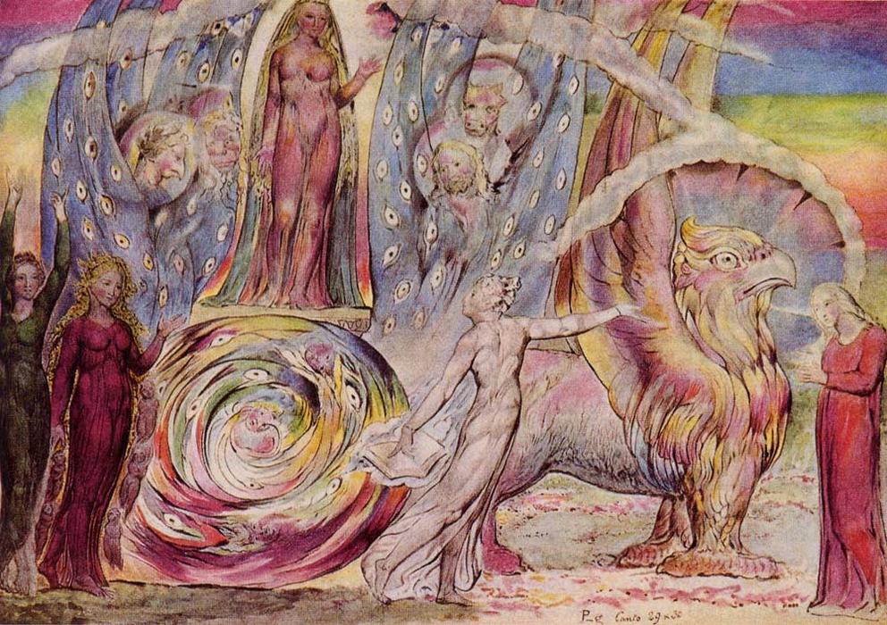 Dante's Divine Comedy, Beatrice Addressing Dante — William Blake