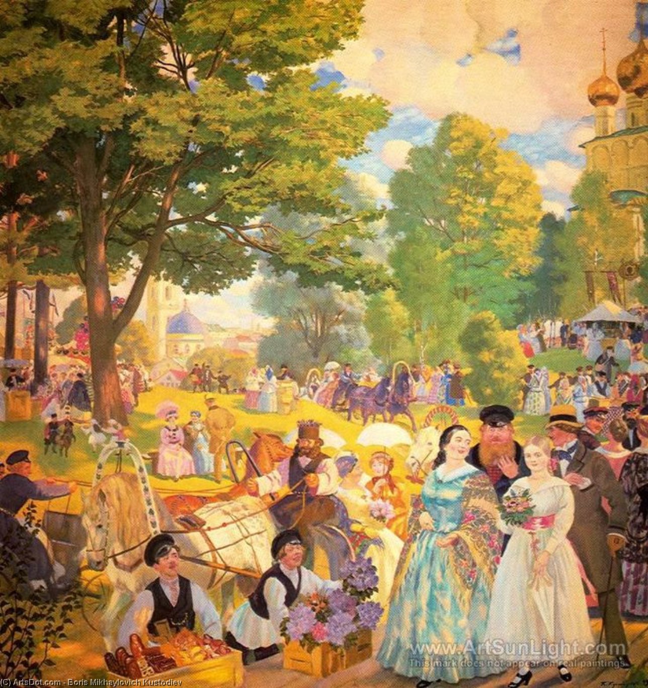 Whitsunday — Boris Mikhailovich Kustodiev