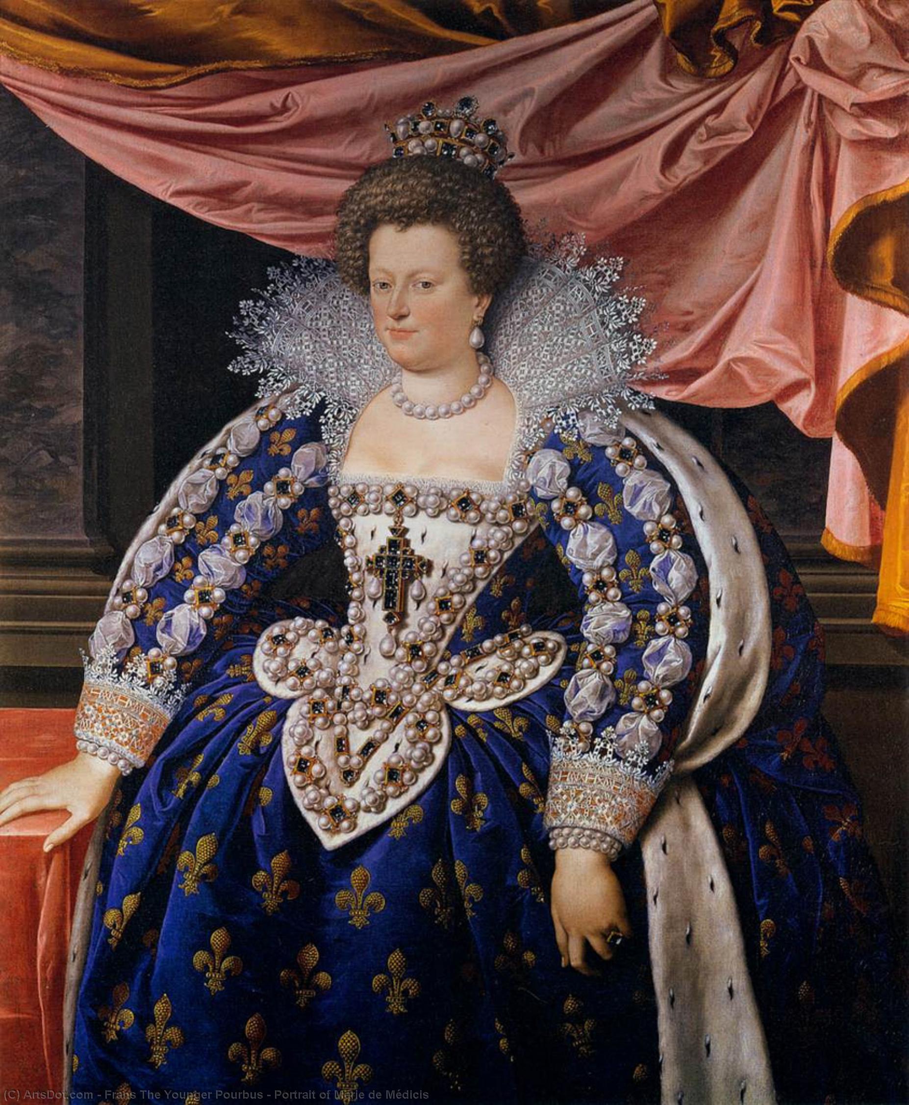 Portrait Of Marie De Médicis — Frans The Younger Pourbus