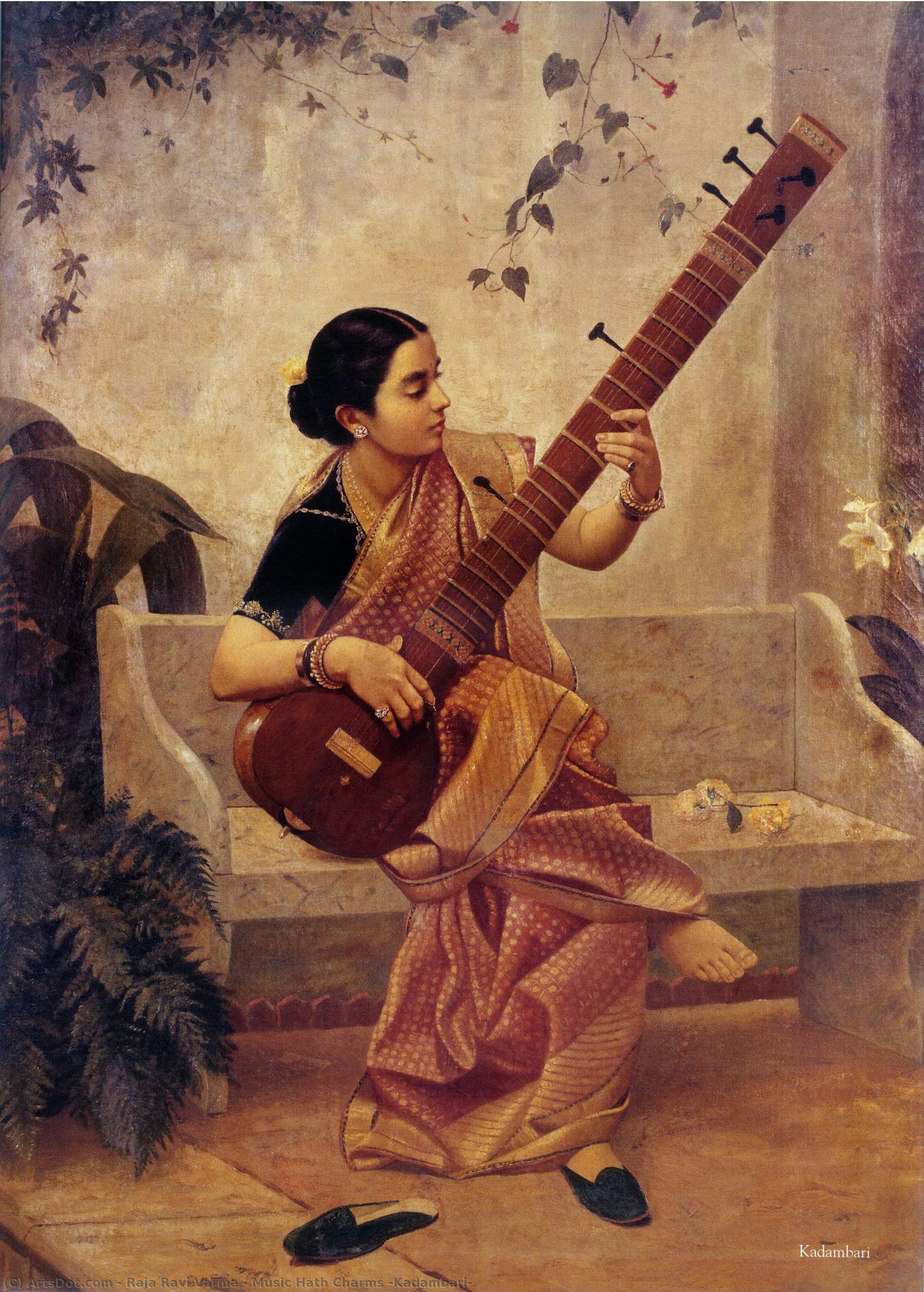 Music Hath Charms (kadambari) — Raja Ravi Varma