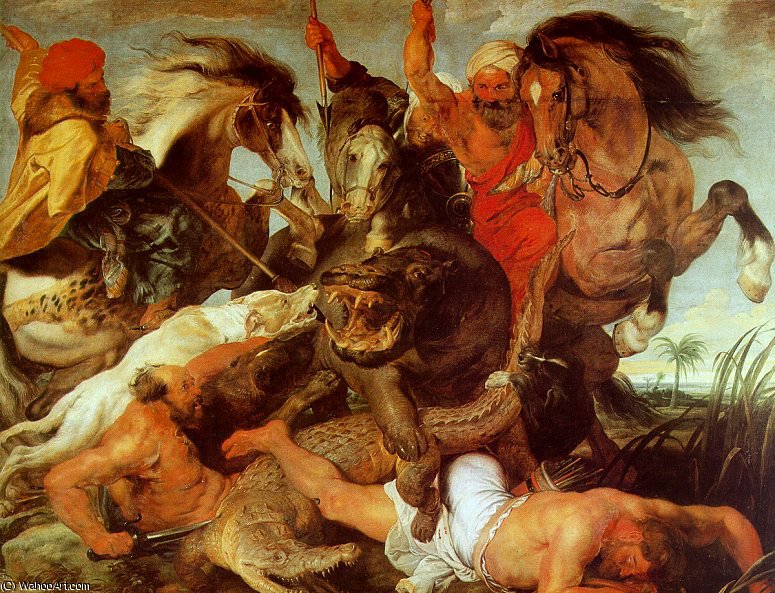 Crocodile And Hippopotamus Hunt — Peter Paul Rubens