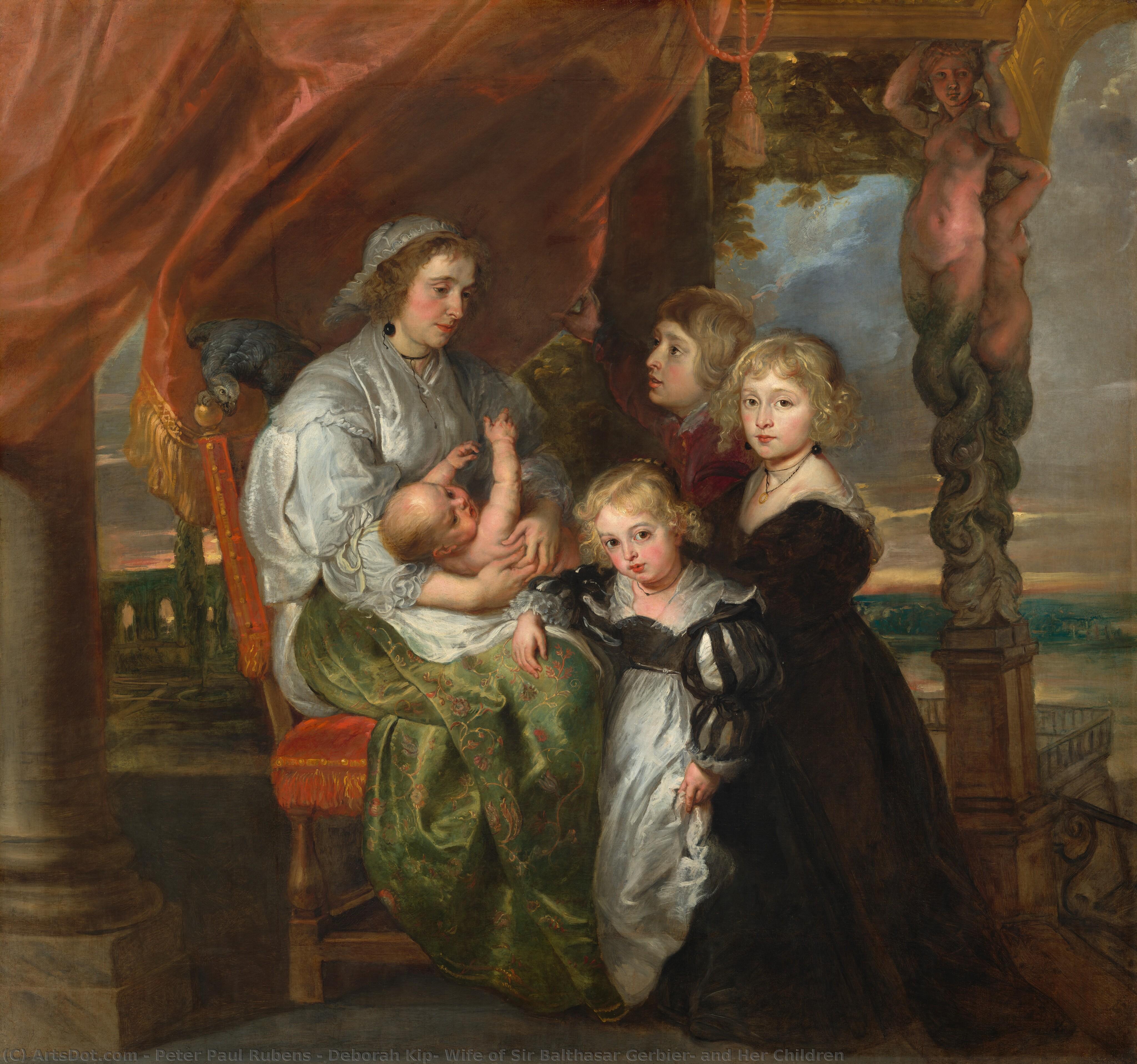 Deborah Kip, Wife Of Sir Balthasar Gerbier, And Her Children — Peter Paul Rubens