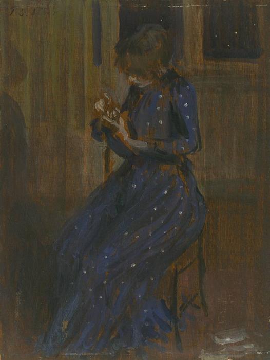 Girl In A Blue Dress — Philip Wilson Steer