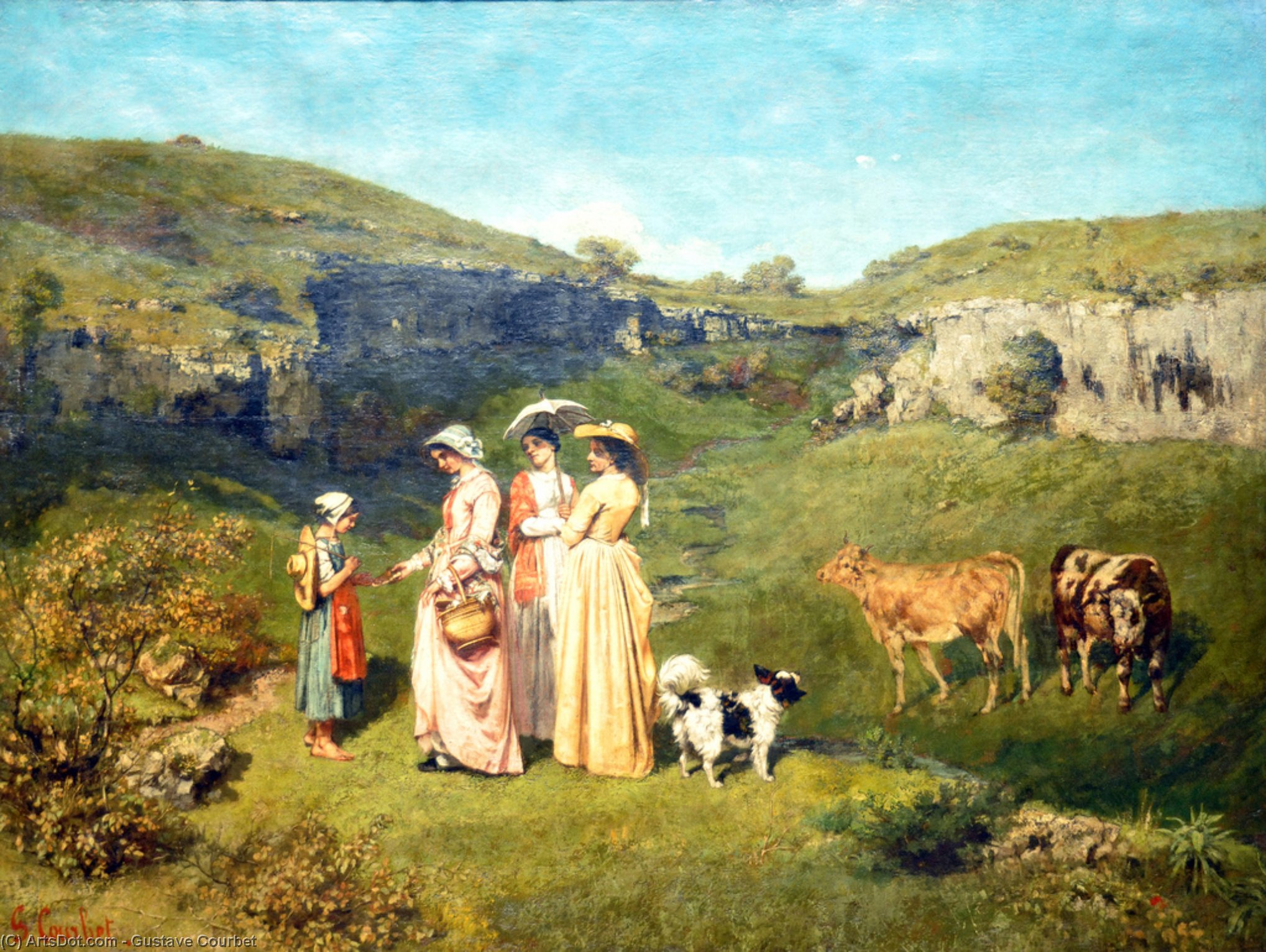 Le Villanelle , New York Metropolitan Museum — Gustave Courbet