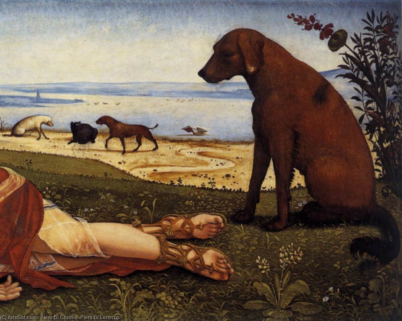 The Death Of Procris (detail) — Piero Di Cosimo (piero Di Lorenzo)