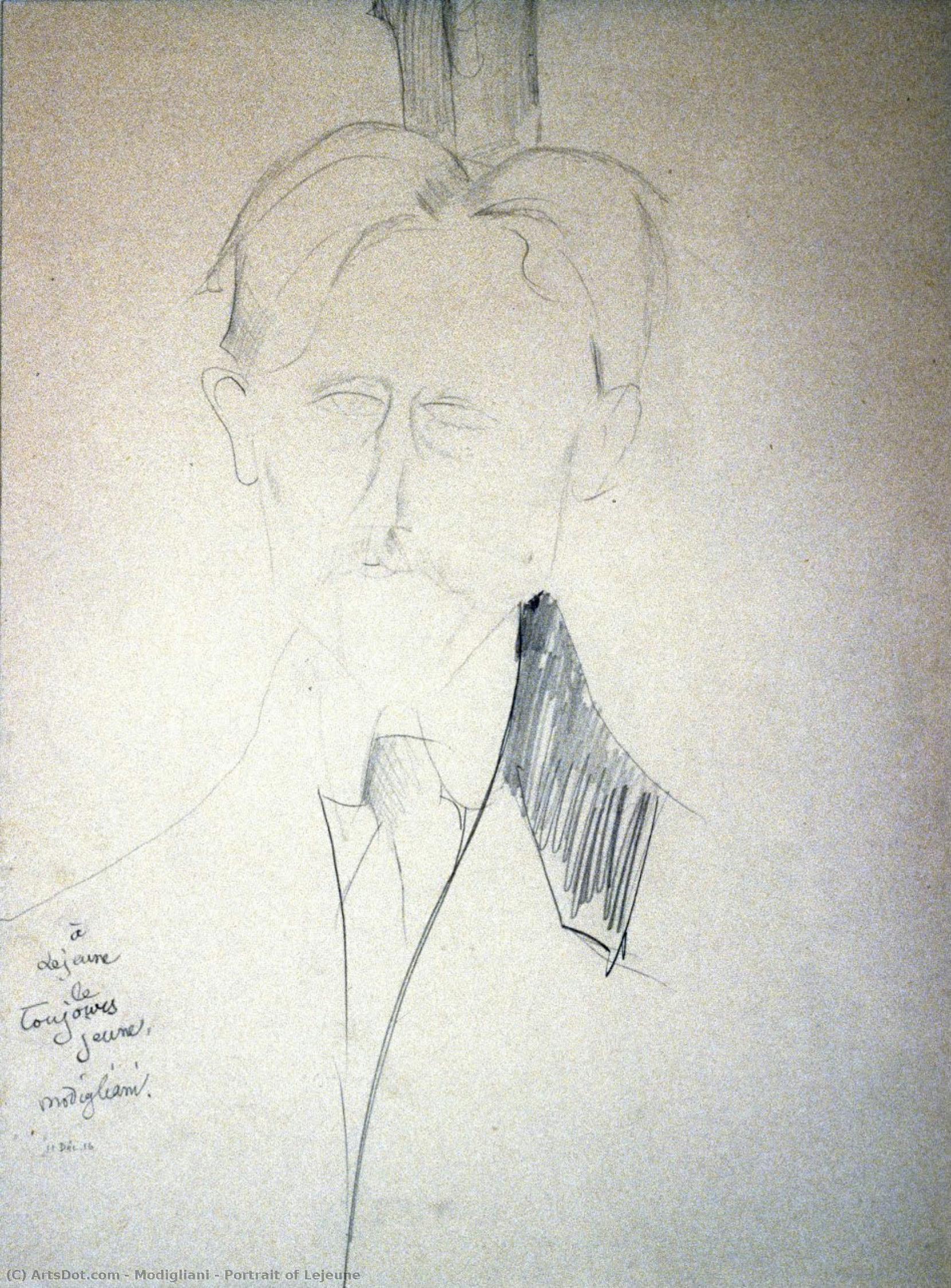 Portrait Of Lejeune — Amedeo Clemente Modigliani