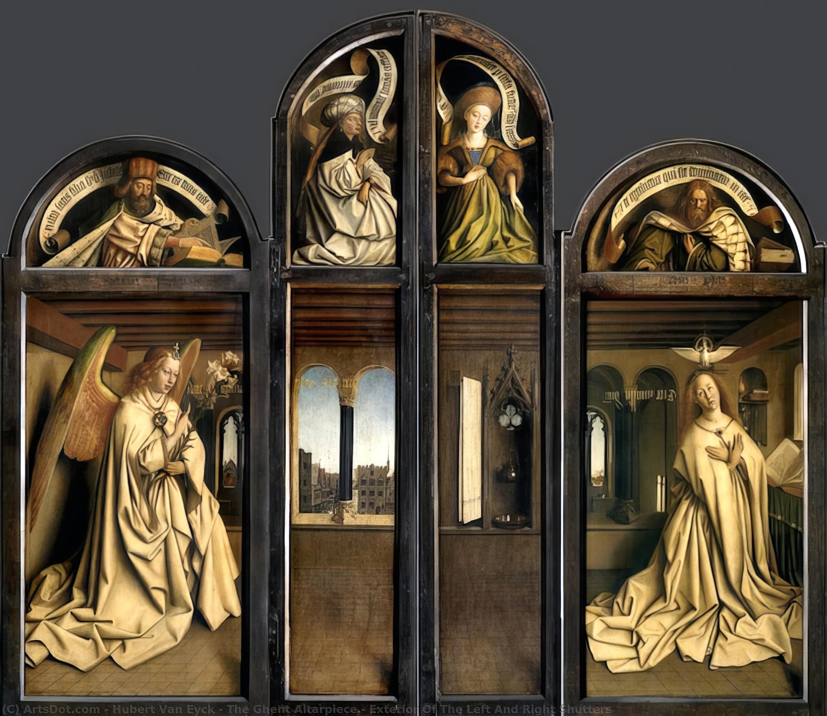 The Ghent Altarpiece - Exterior Of The Left And Right Shutters — Hubert Van Eyck