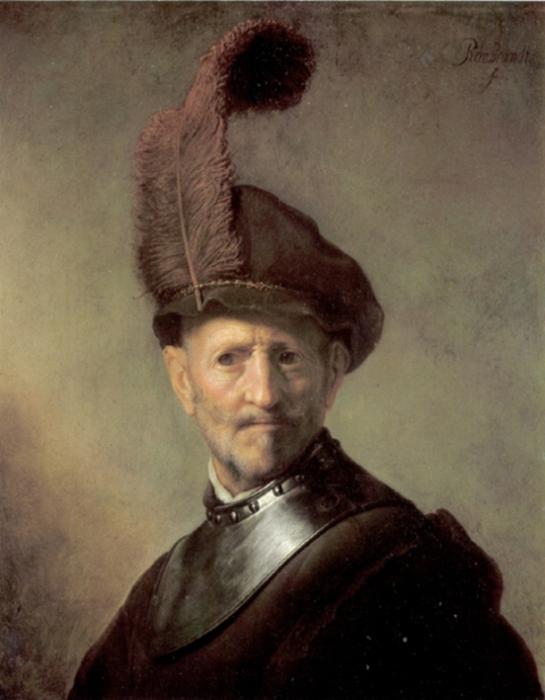 An Officer — Rembrandt Van Rijn
