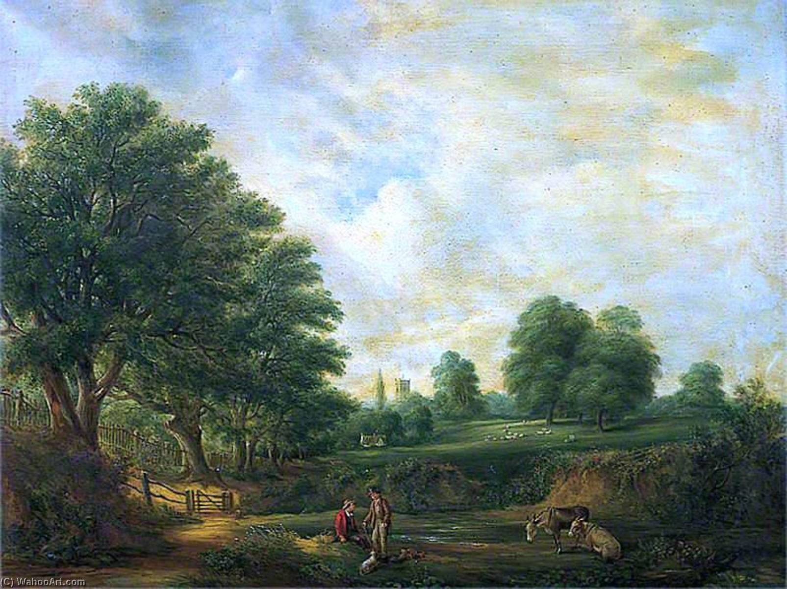 Landscape In Christchurch Park, Suffolk — Robert Burrows