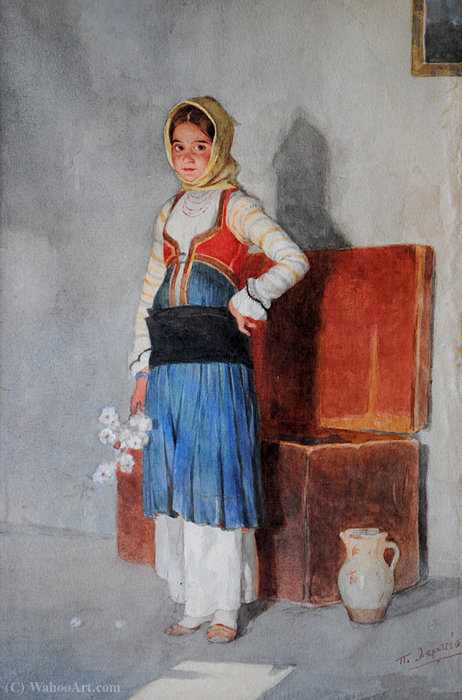 Young Girl With Local Costume — Lembesis Polychronis