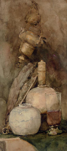 Still Life With Quill And Ginger Jar — John White Alexander
