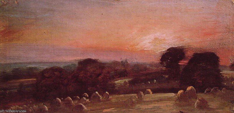 A Hayfield At East Bergholt — John Constable