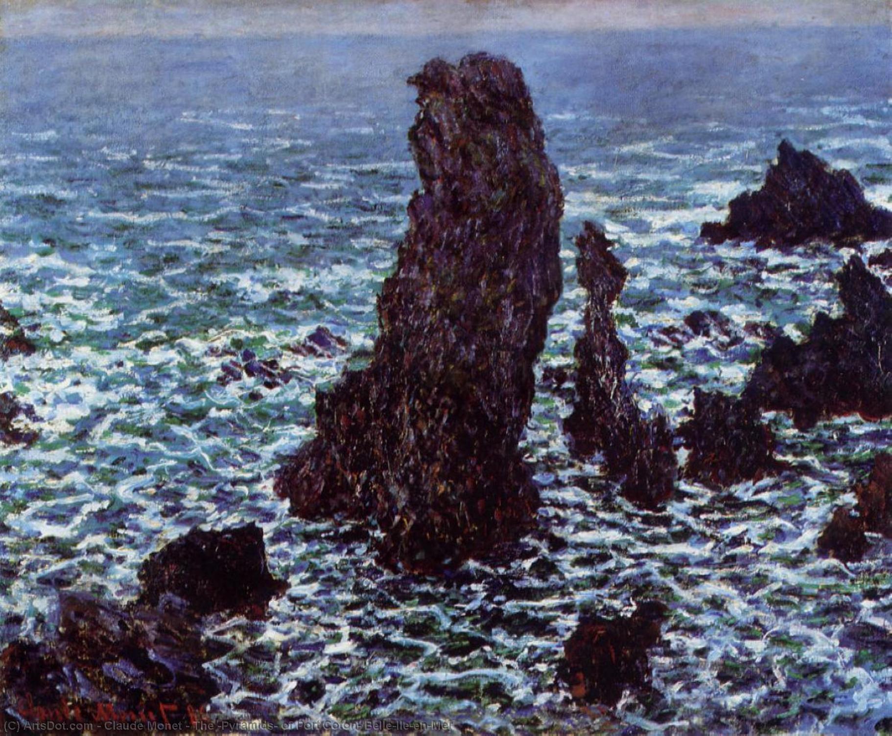 The 'pyramids' Of Port Coton, Belle-ile-en-mer — Claude Monet