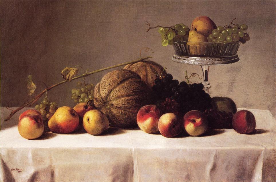 Still Life Of Summer Fruit — George Hetzel