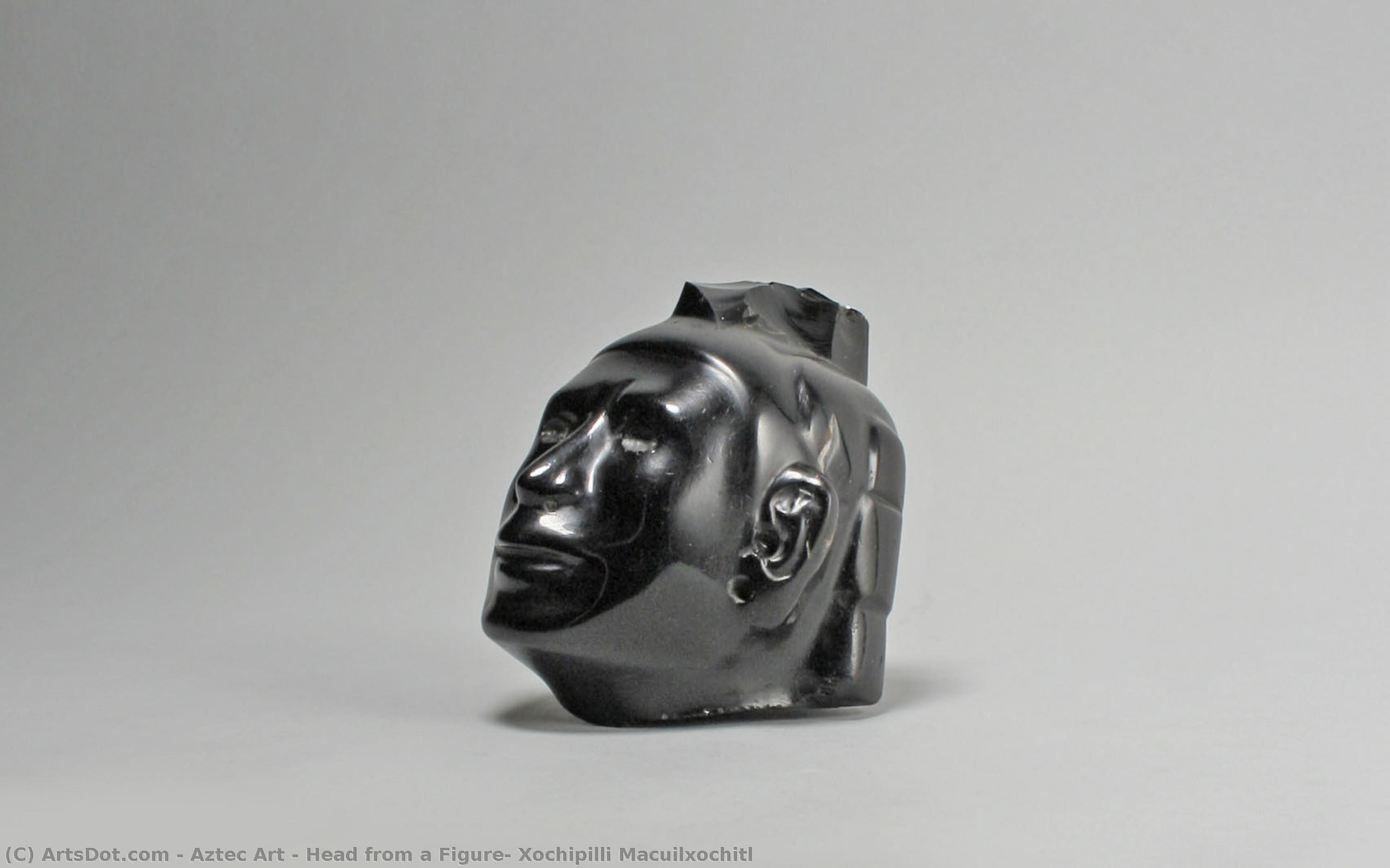 Head From A Figure, Xochipilli Macuilxochitl — Aztec Empire