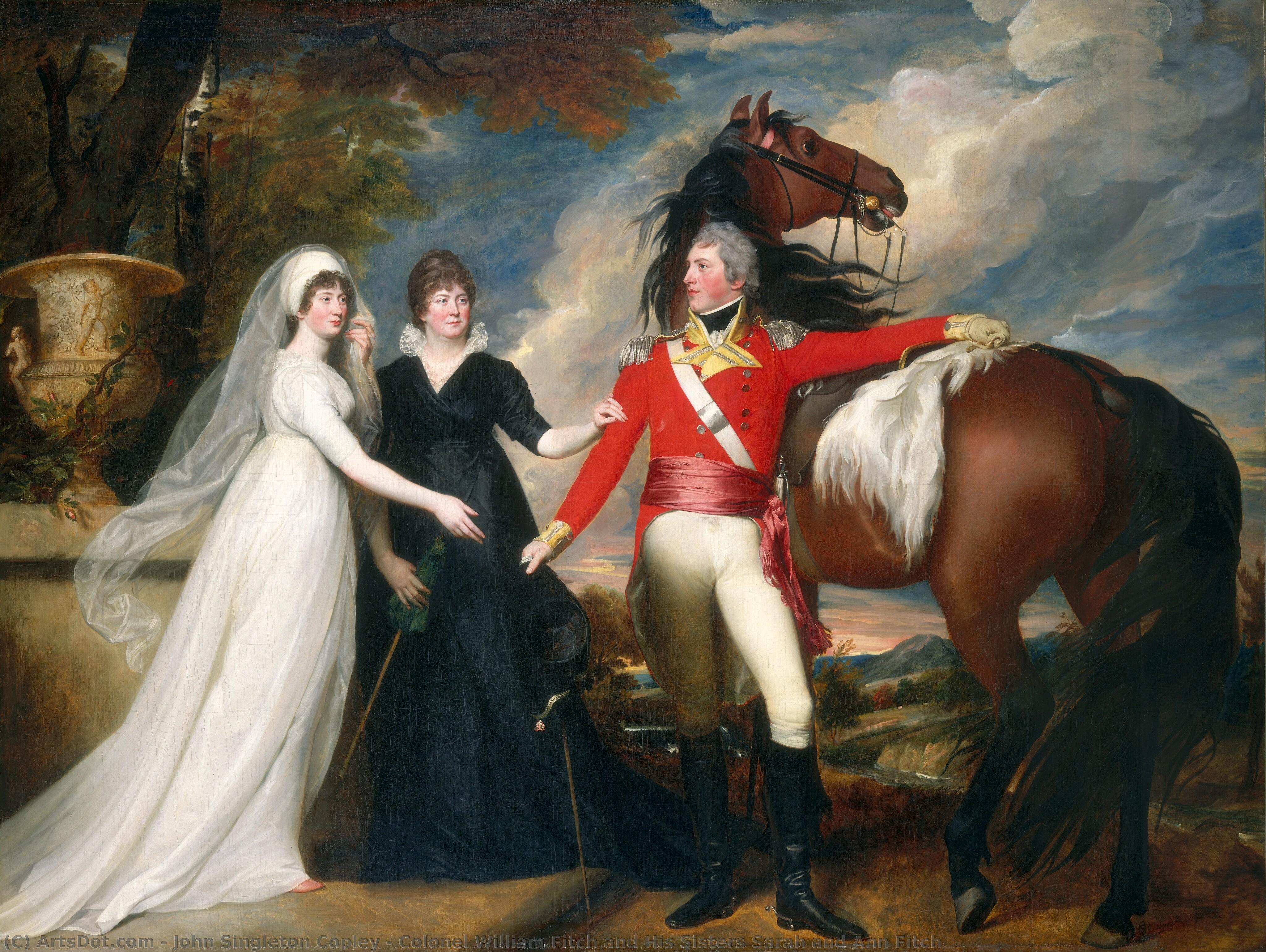 Colonel William Fitch And His Sisters Sarah And Ann Fitch — John Singleton Copley