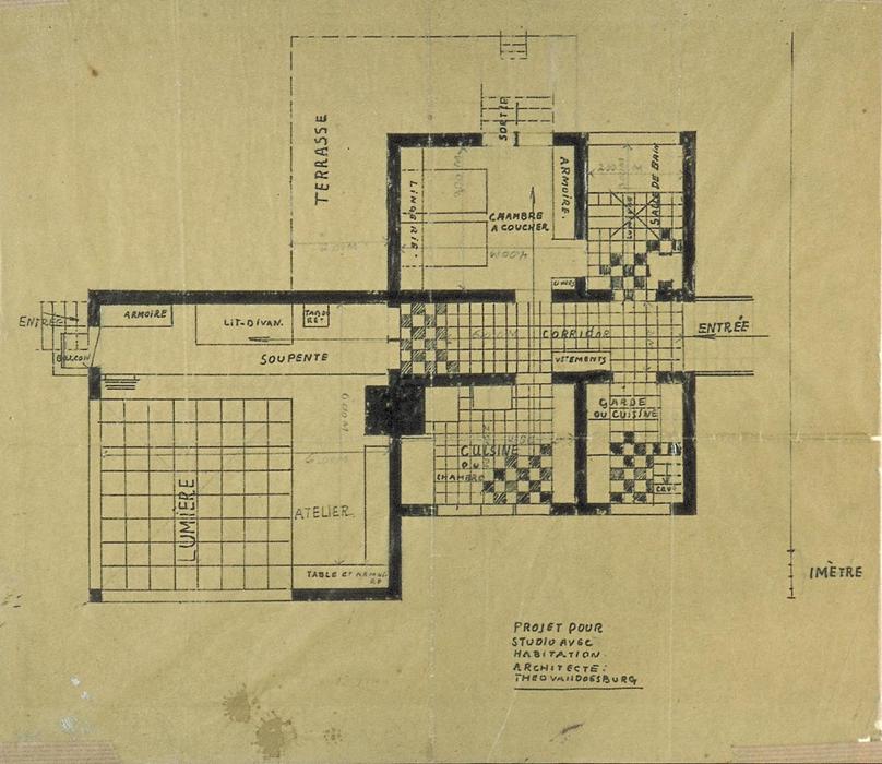 Project Of House-studio — Theo Van Doesburg