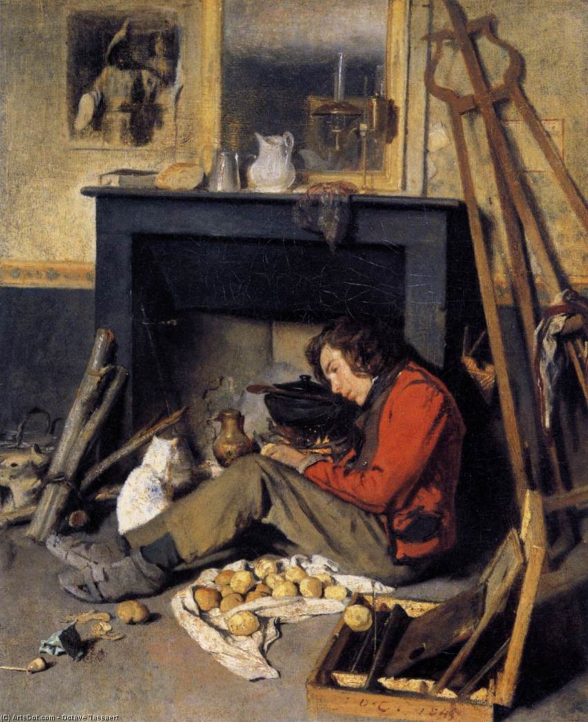Atelierinterieur — Nicolas François Octave Tassaert