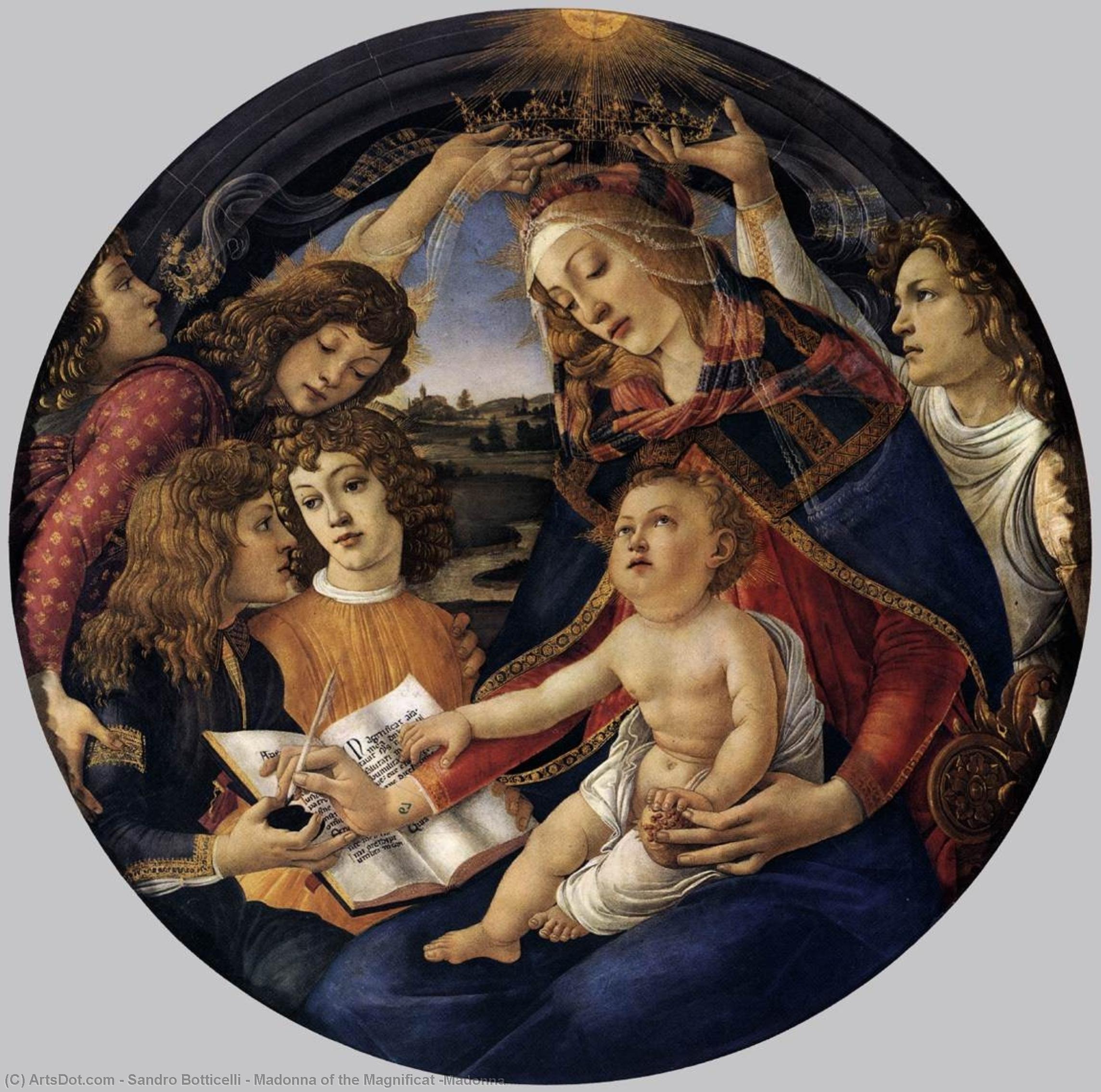 Madonna Of The Magnificat (madonna — Sandro Botticelli