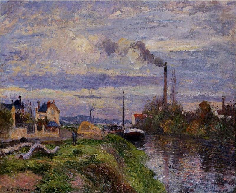 Quai Du Pothuis, At Pontoise — Camille Pissarro