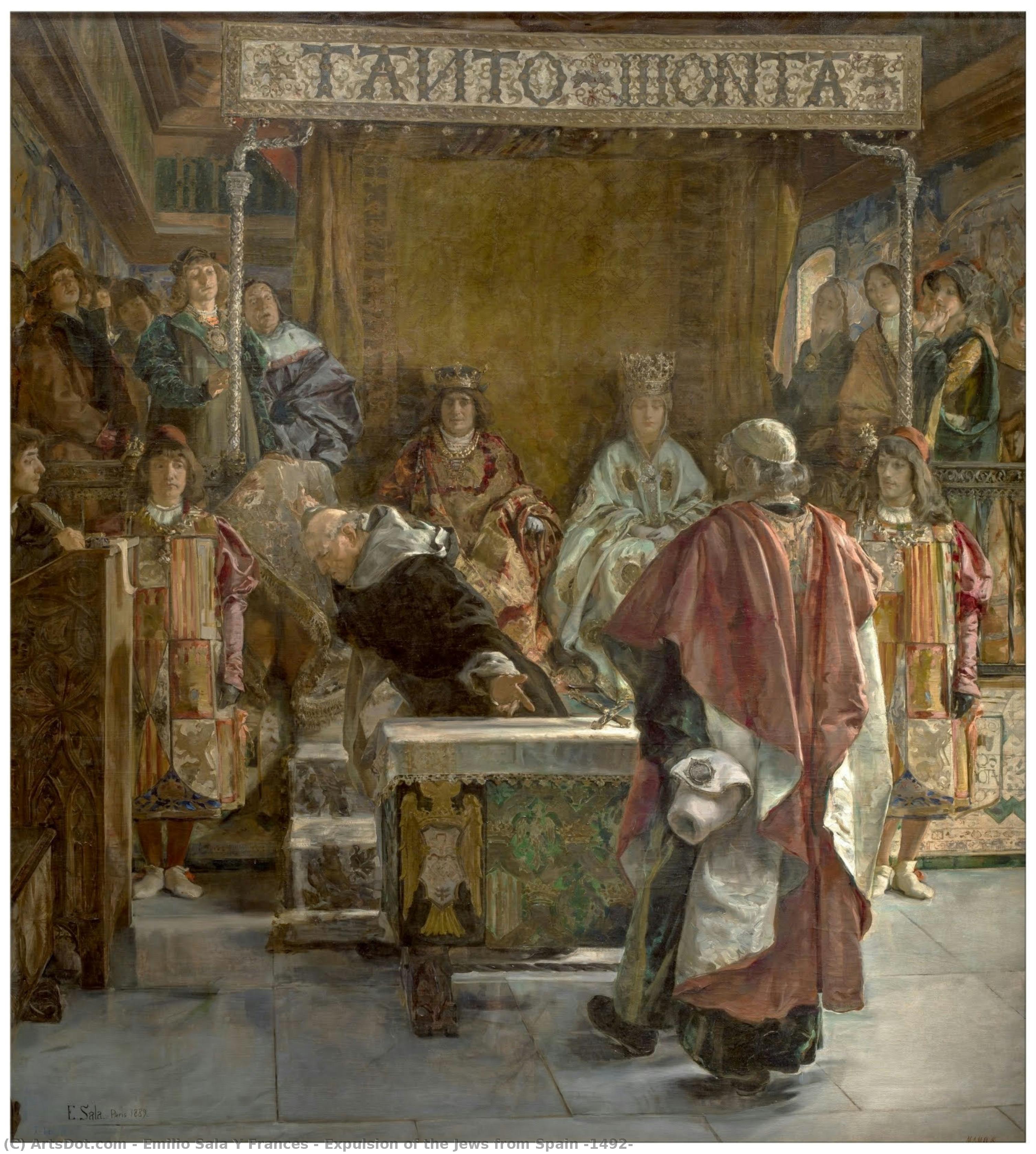 Expulsion Of The Jews From Spain (1492) — Emilio Sala Y Frances