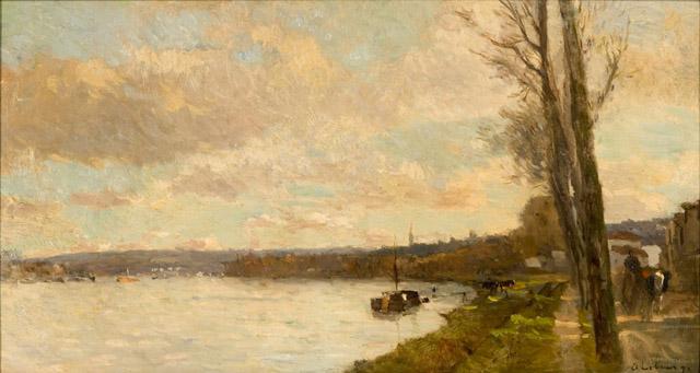 La Seine Près De Saint-cloud — Albert-charles Lebourg