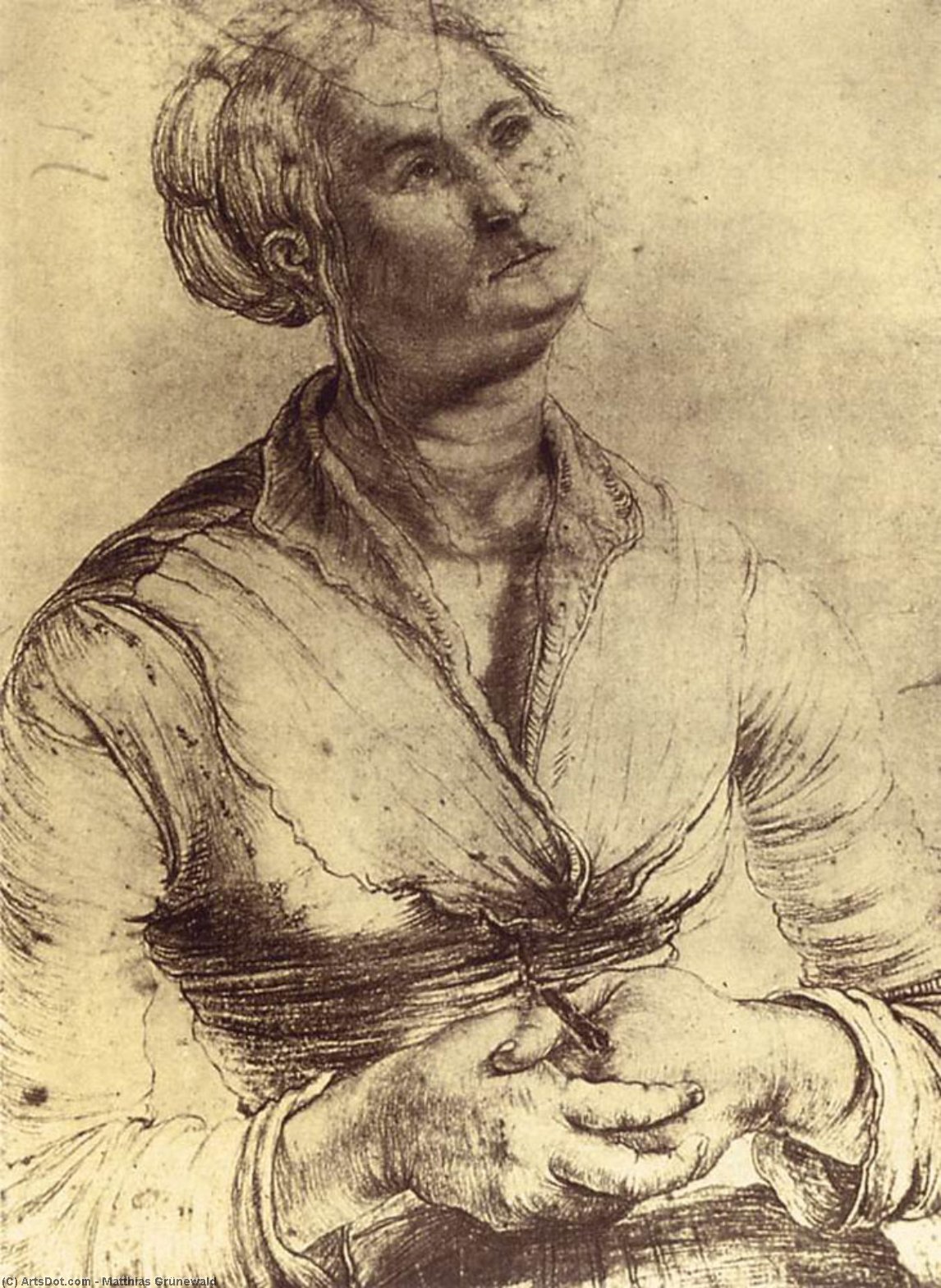 Woman Looking Up — Matthias Grünewald