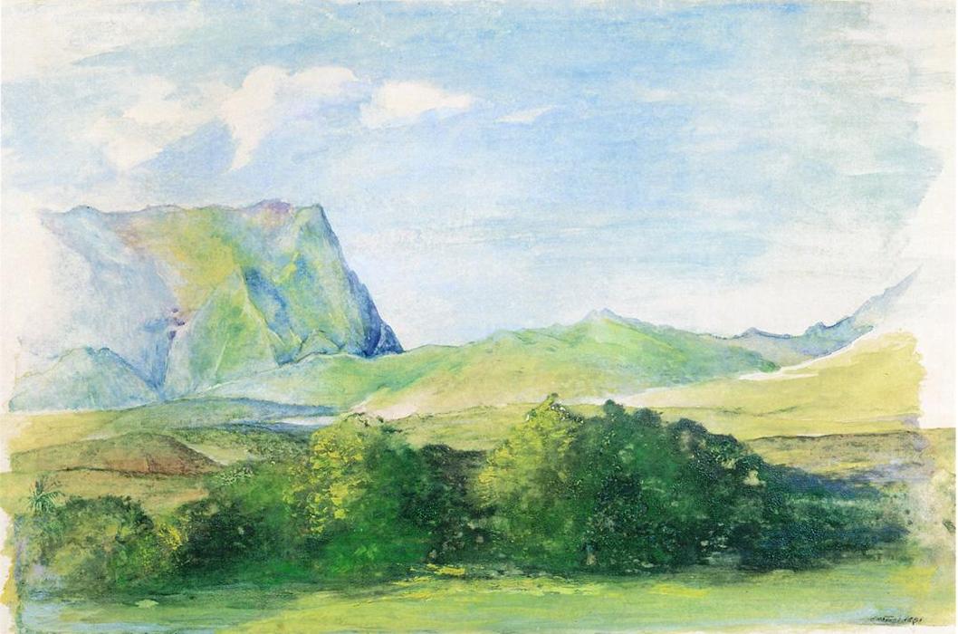 The Aora, Looking South From Papeete, Tehiti — John La Farge
