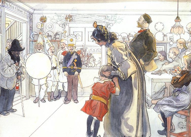 Star Boys Calls At The Larsson's — Carl Larsson