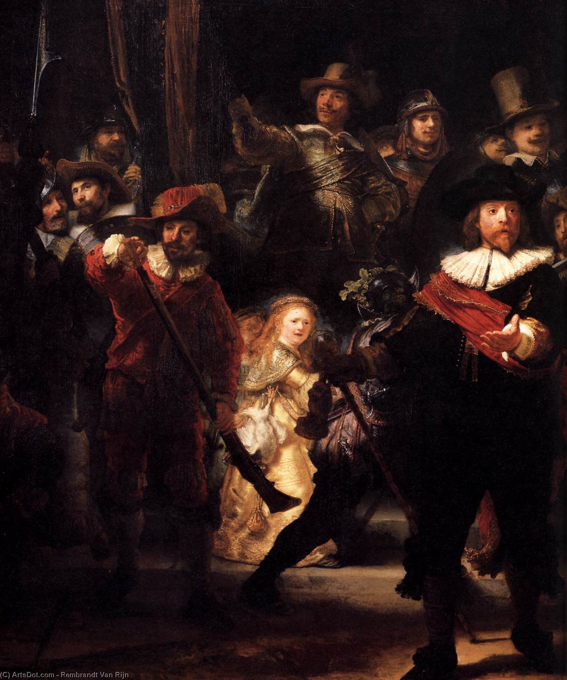 The Nightwatch (detail)4 — Rembrandt Van Rijn