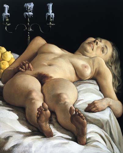 Girl In Bed 36 X - (32-1993) — John Currin
