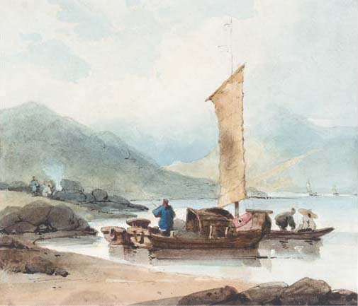 Fishing Boats, Macao — George Chinnery