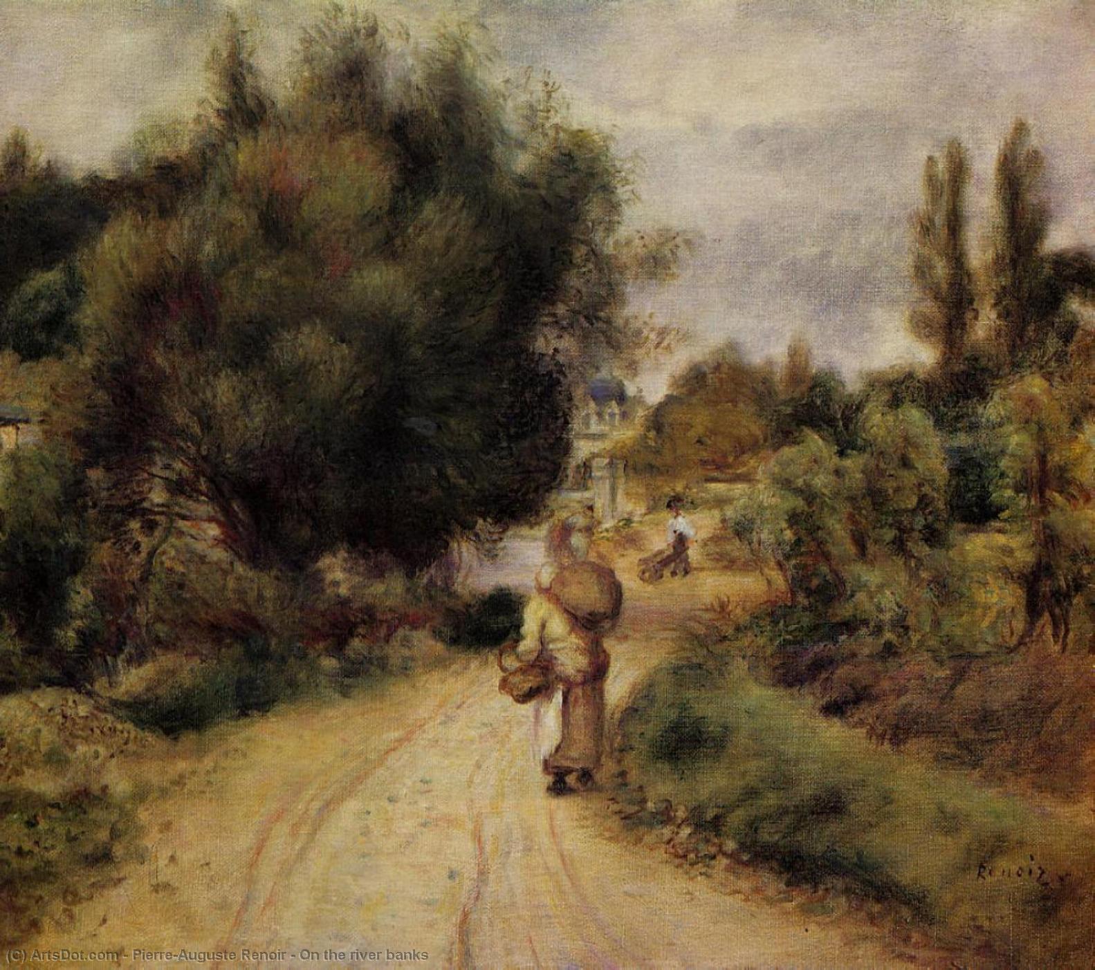 On The River Banks — Pierre-auguste Renoir