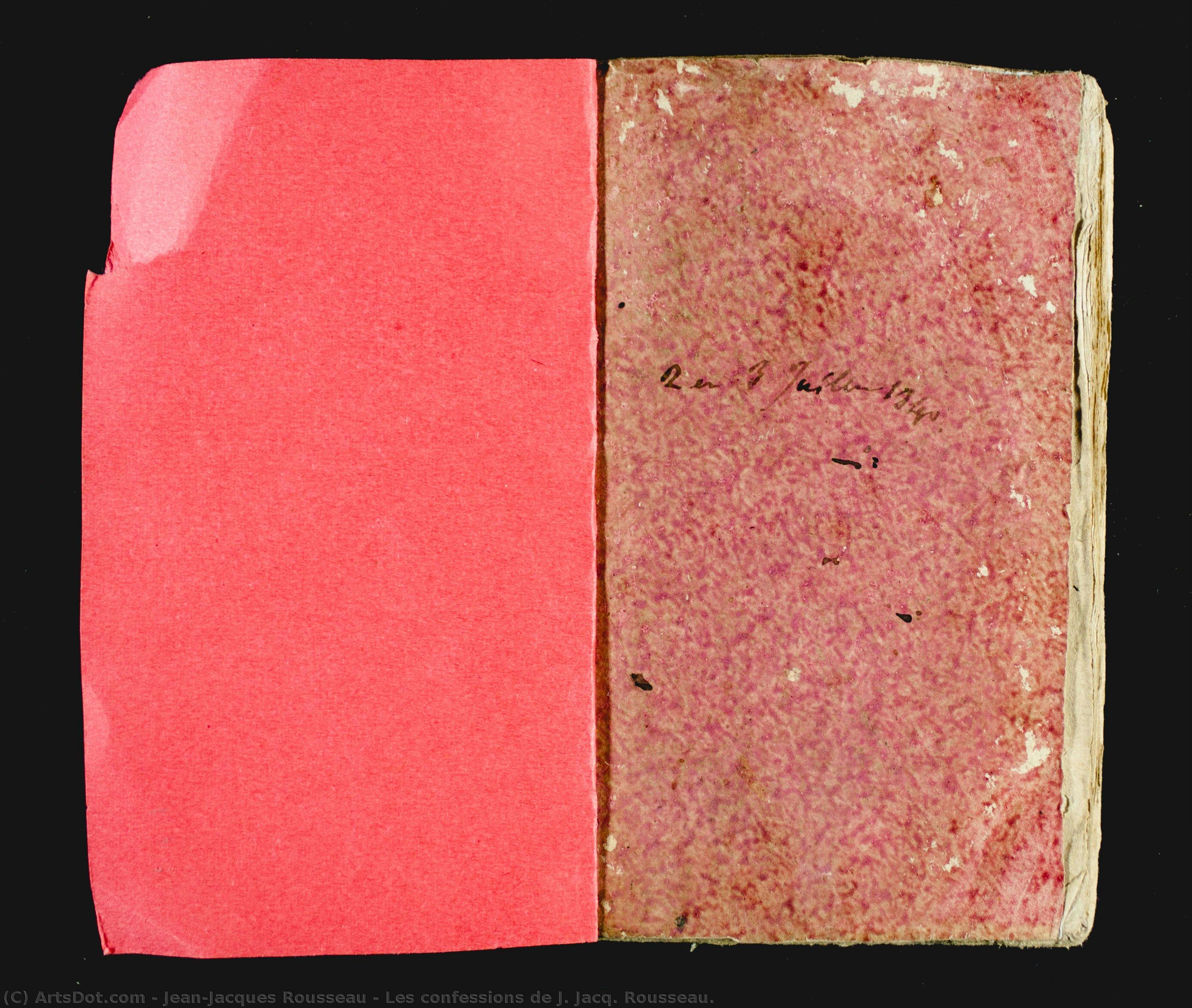Les Confessions De J. Jacq. Rousseau. — Jean-jacques Rousseau
