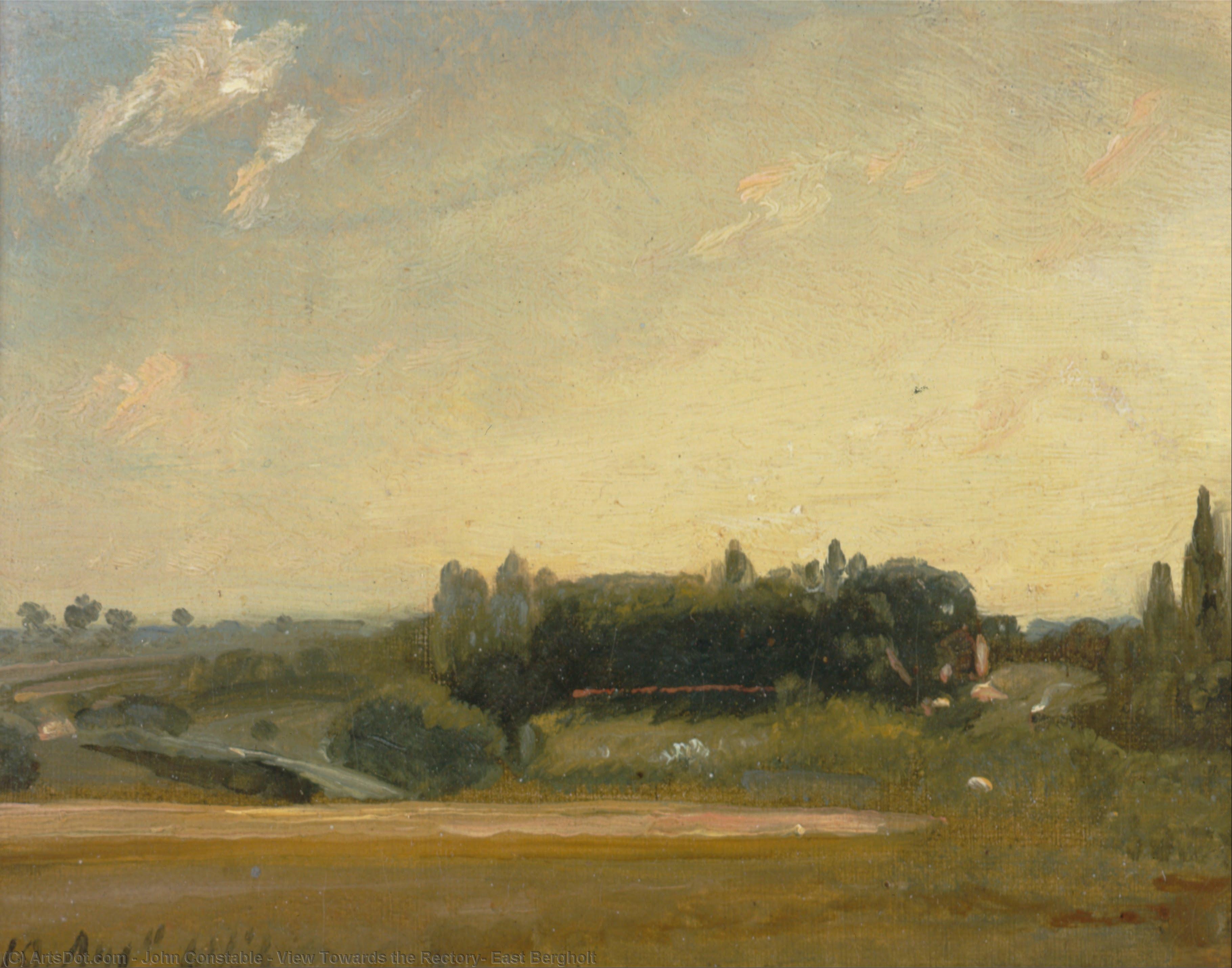 View Towards The Rectory, East Bergholt — John Constable
