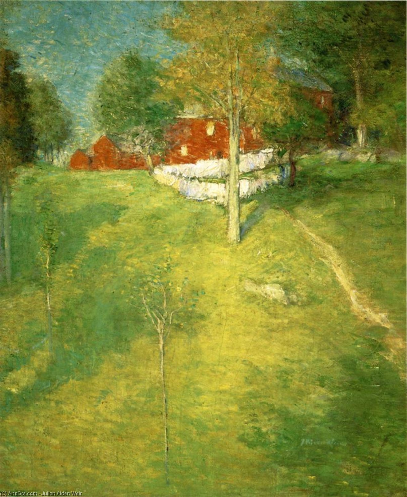 The Laundry, Branchville — Julian Alden Weir