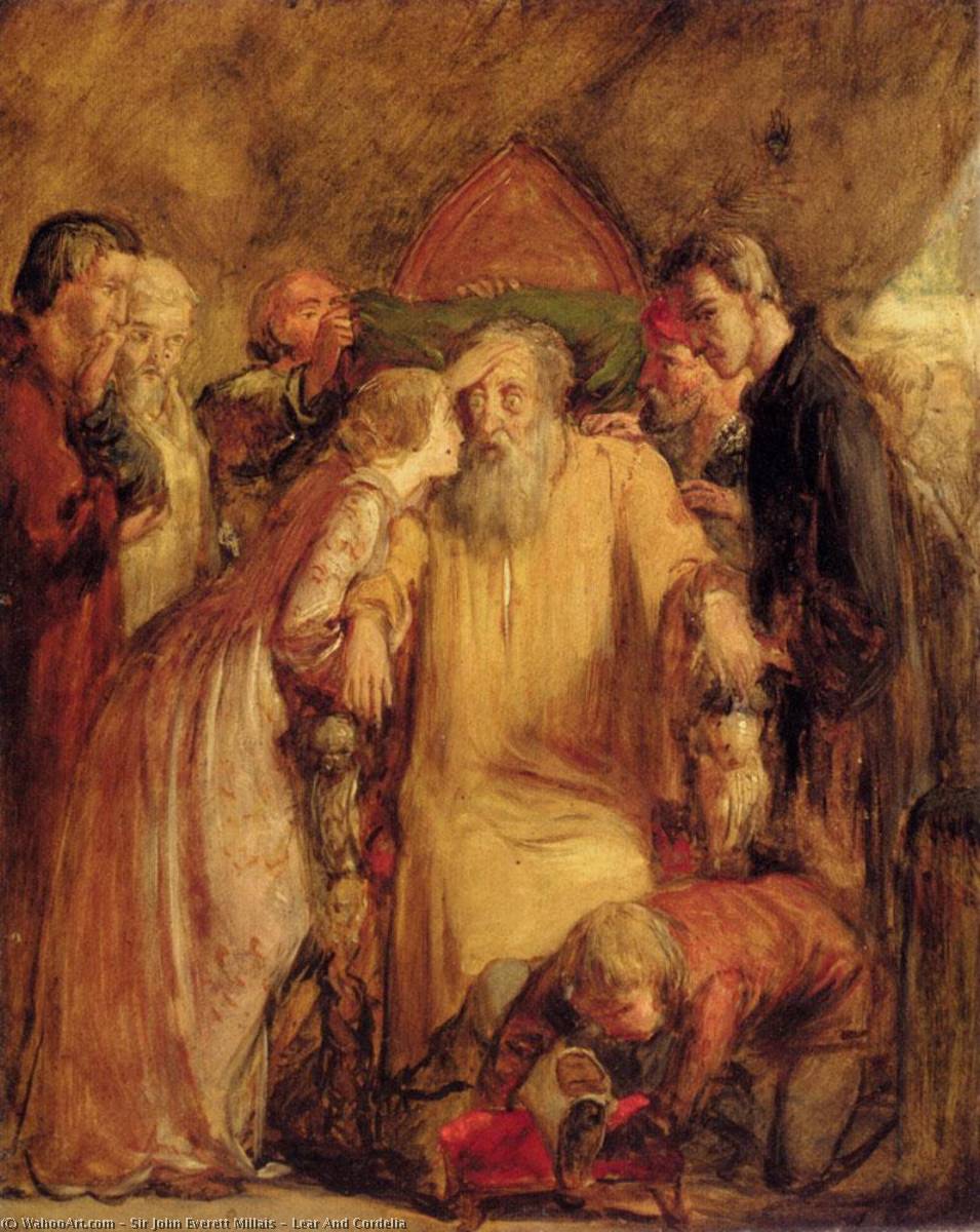 Lear And Cordelia — Sir John Everett Millais