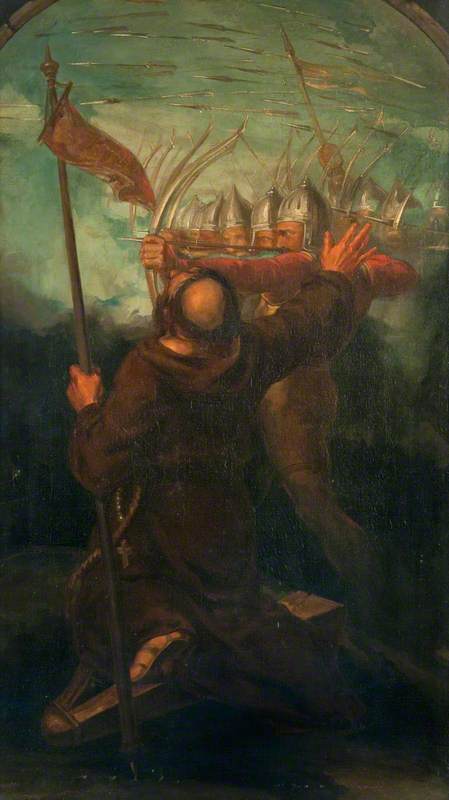 English War The Spear (triptych, Right Panel) — David Scott
