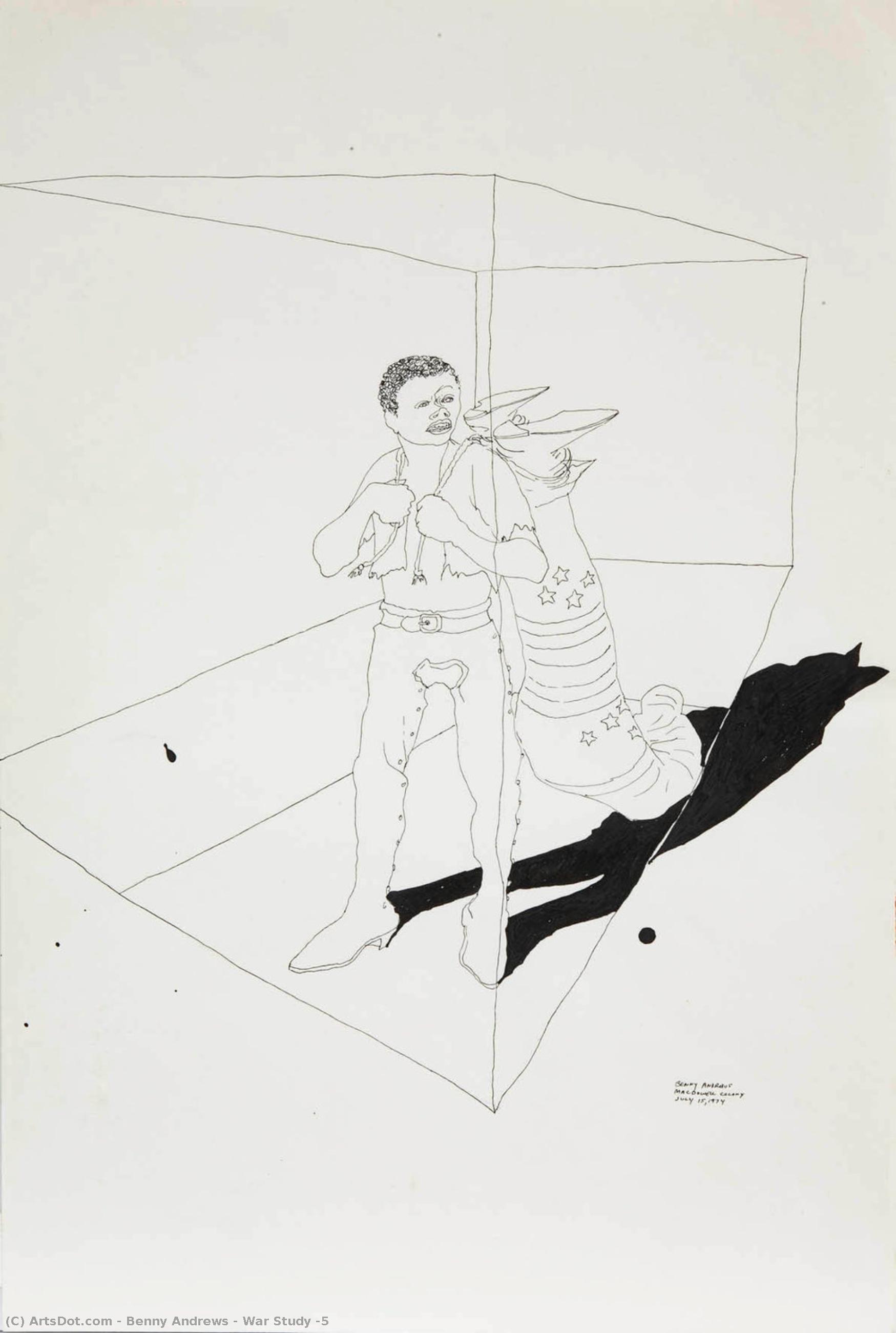 War Study #5 — Benny Andrews