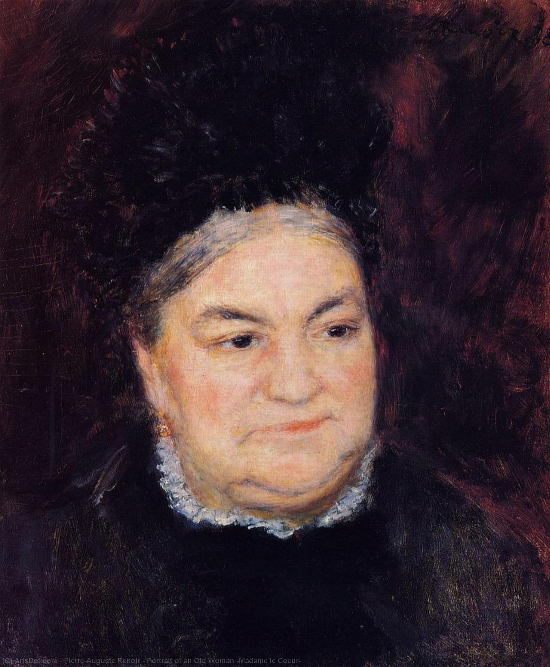 Portrait Of An Old Woman (madame Le Coeur) — Pierre-auguste Renoir