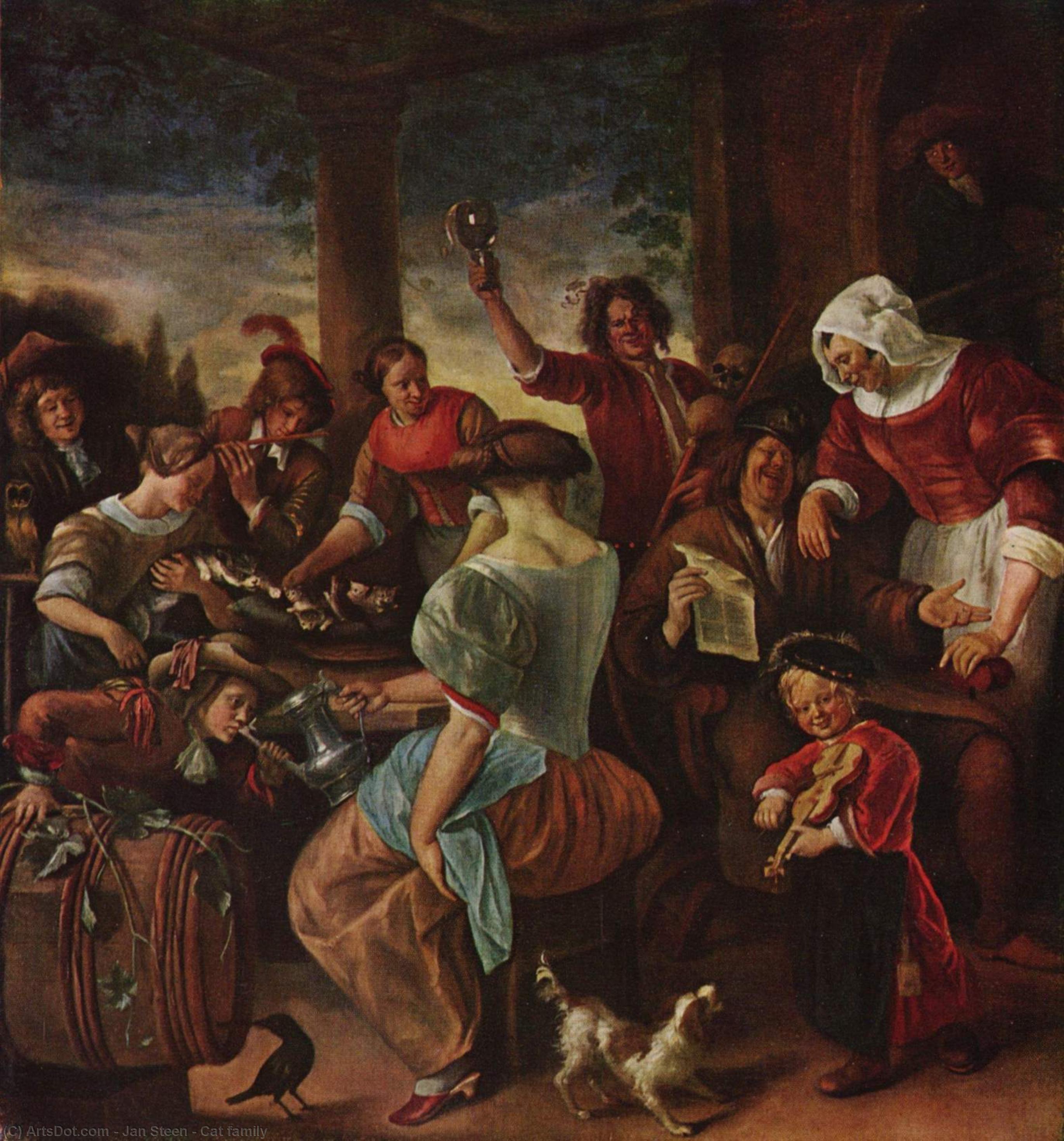 Cat Family — Jan Havickszoon Steen