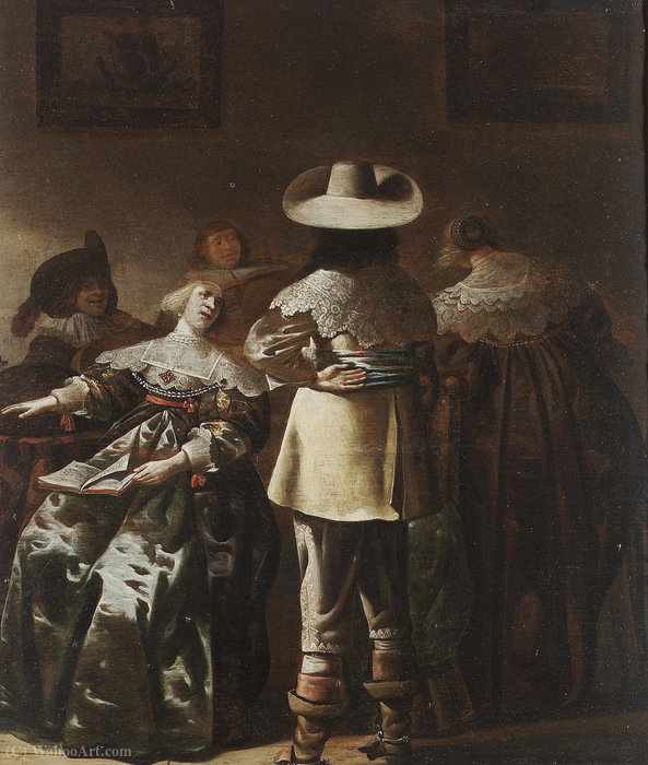 An Elegant Company In An Interior — Pieter Jansz. Quast