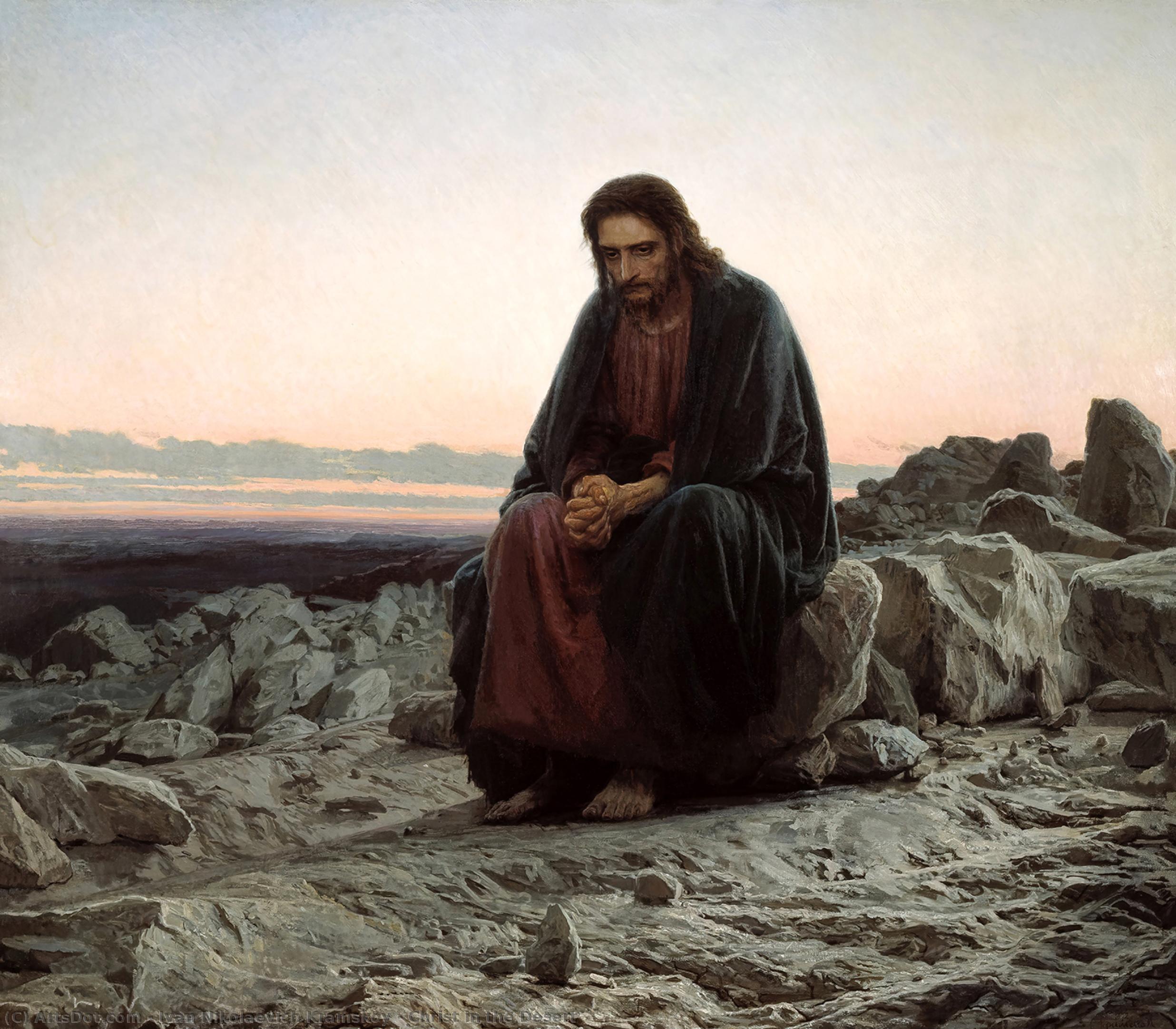 Christ In The Desert — Ivan Nikolajewitsch Kramskoj