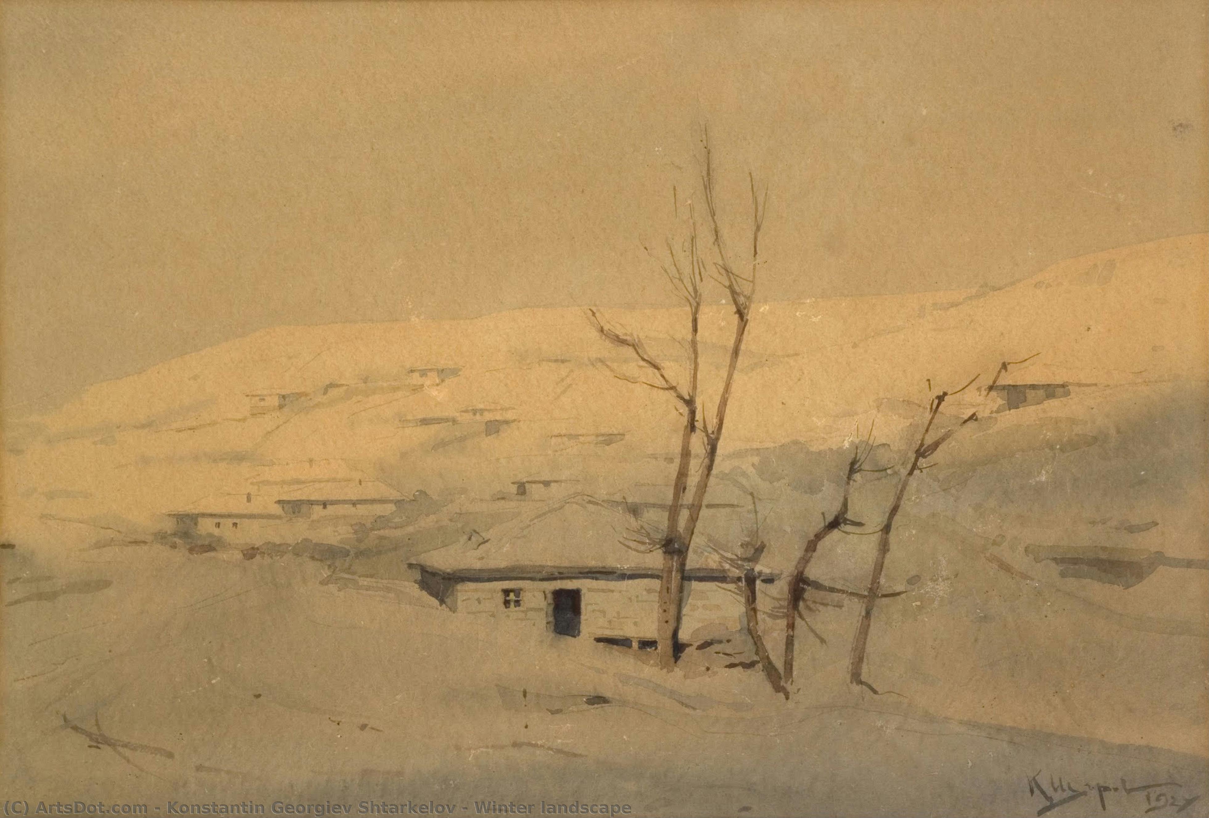 Winter Landscape — Konstantin Georgiev Shtarkelov