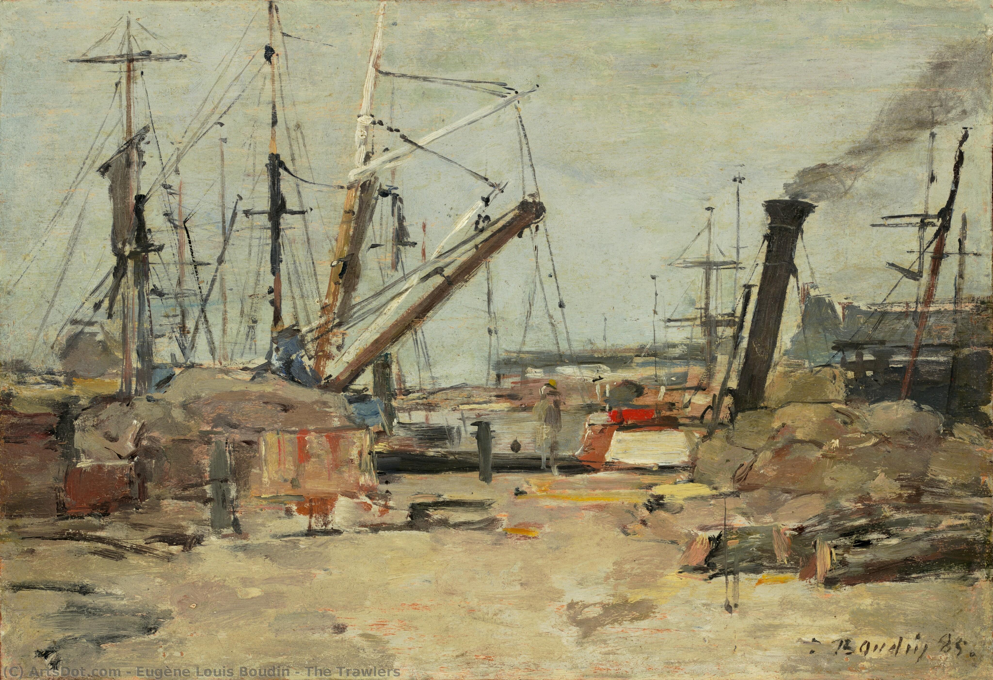 The Trawlers — Eugène Louis Boudin