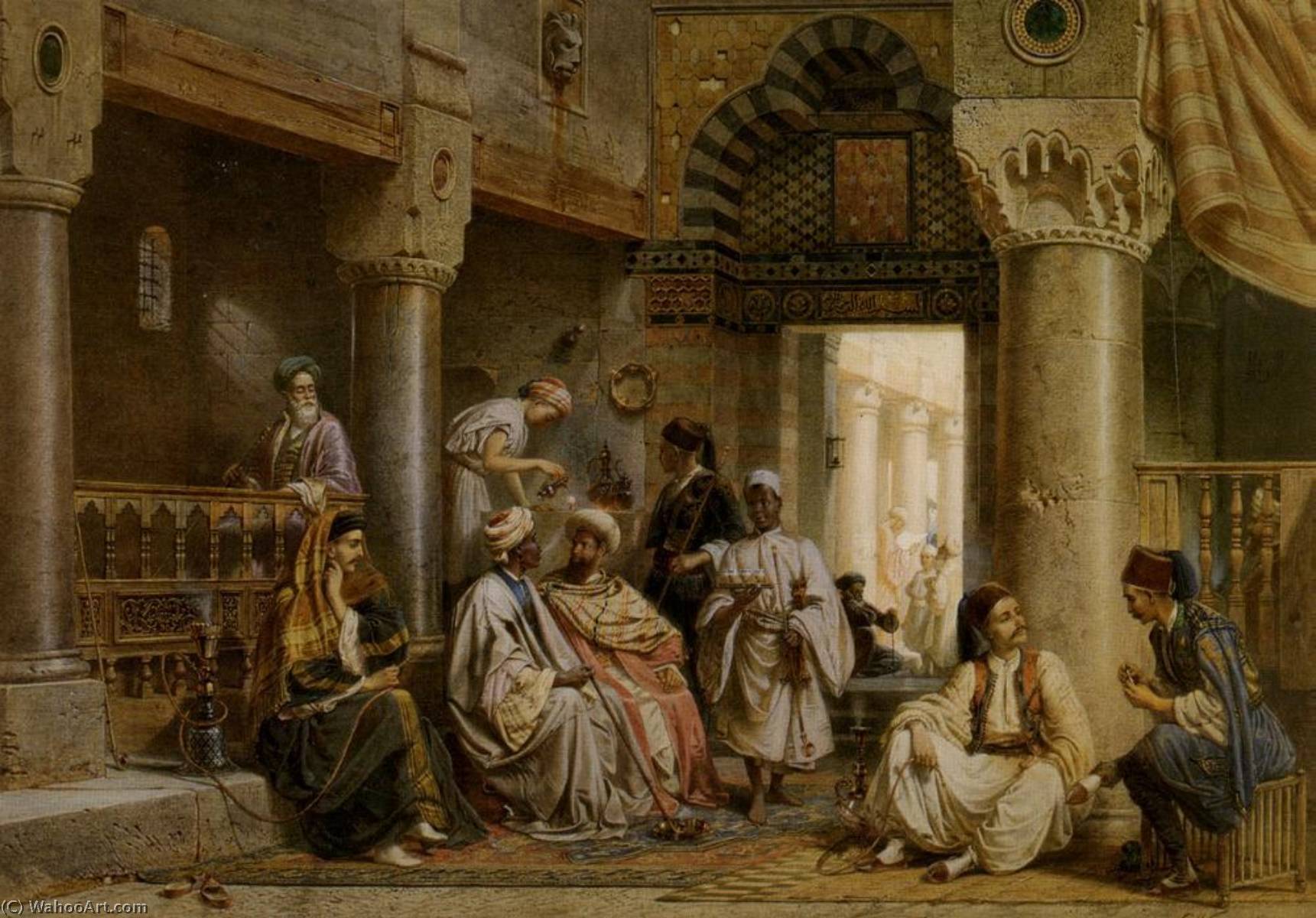 In The Coffeehouse — Carl (friedrich Heinrich) Werner