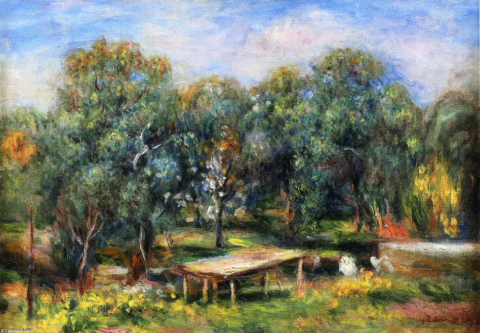 Landscape At Collettes — Pierre-auguste Renoir