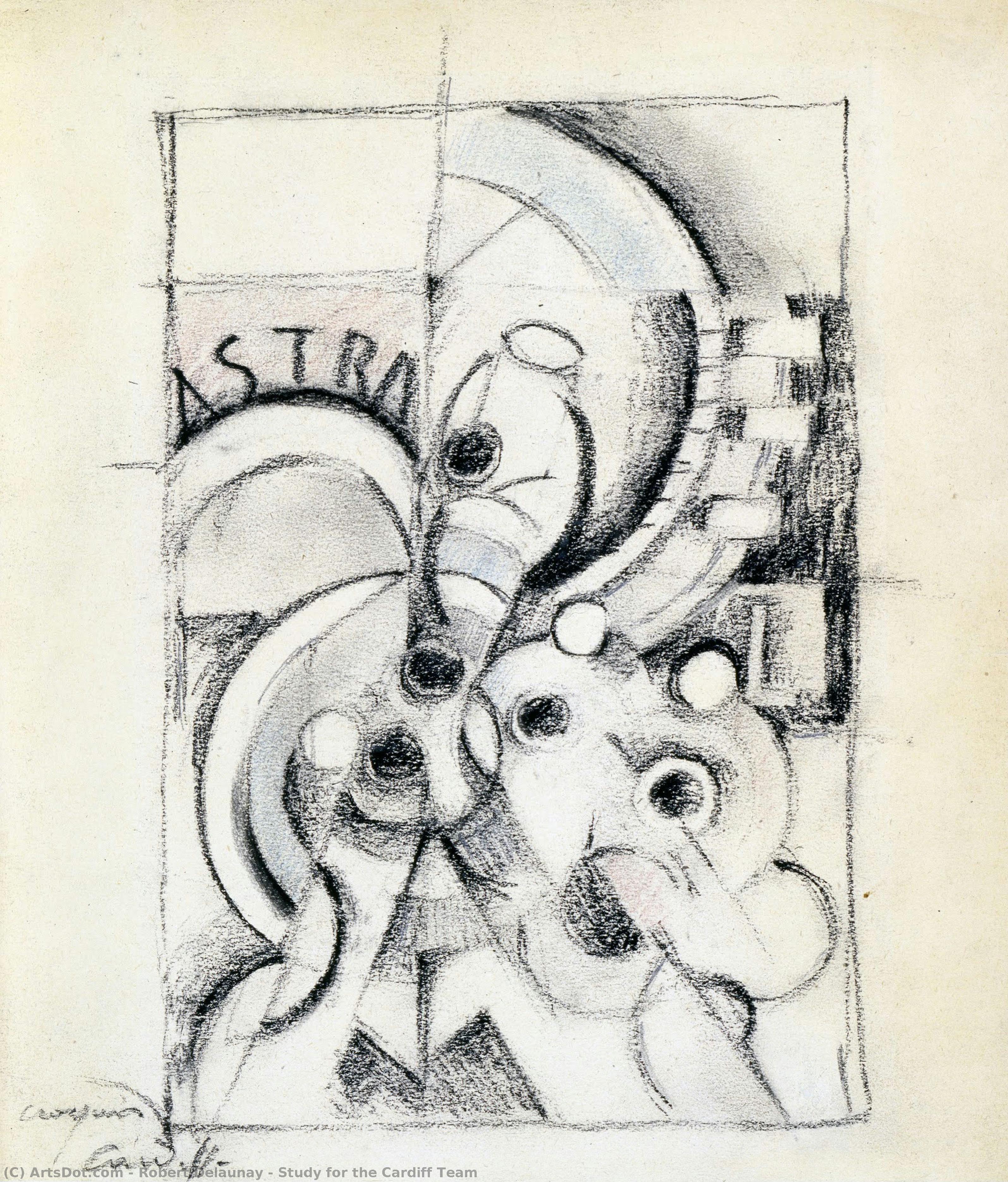 Study For The Cardiff Team — Robert Delaunay