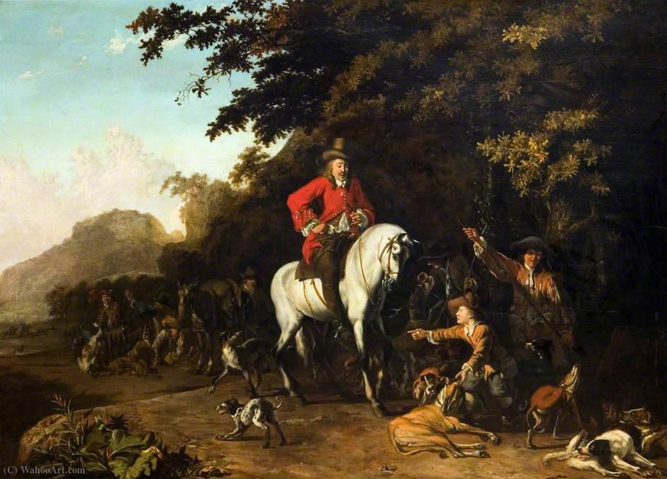 Huntsmen With Dogs — Abraham Danielsz Hondius
